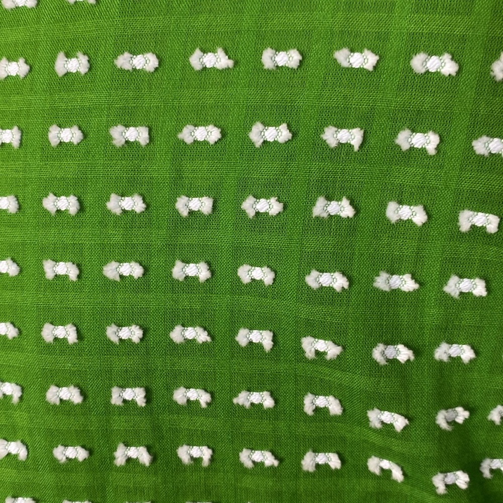 Kate Spade textured puff sleeve shirt top blouse tunic puff sleeves bow pleated - Picture 11 of 11